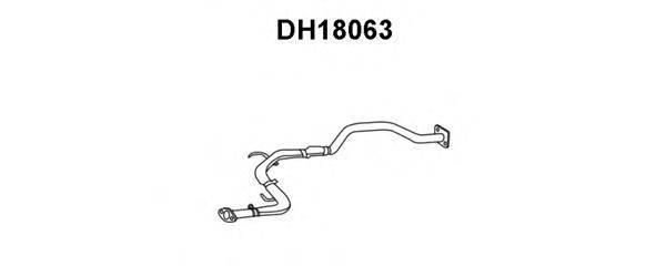 DAIHATSU 1741087108 Труба вихлопного газу