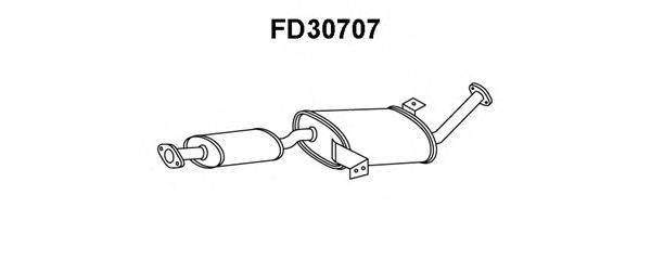 FORD 201007F650 Середній глушник вихлопних газів