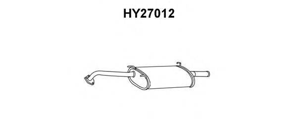 VENEPORTE HY27012 Глушник вихлопних газів кінцевий