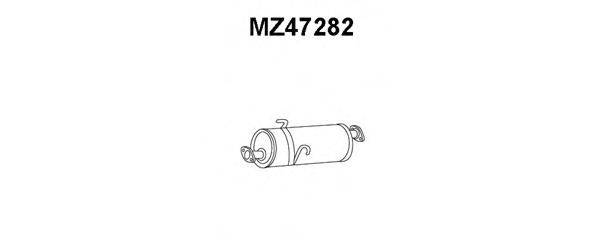 MAZDA F85040100C Середній глушник вихлопних газів