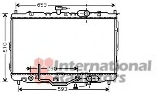 VAN WEZEL 83002073 Радіатор, охолодження двигуна