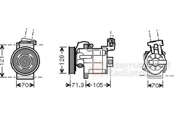 VAN WEZEL 1300K306 Компресор, кондиціонер