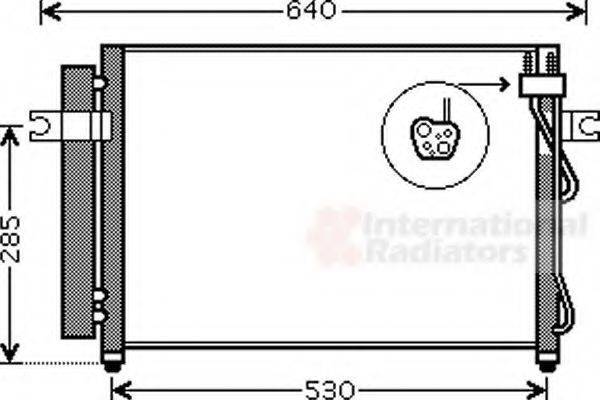 VAN WEZEL 82005195 Конденсатор, кондиціонер