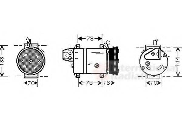 VAN WEZEL 8300K108 Компресор, кондиціонер