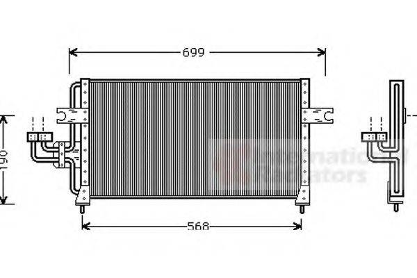 VAN WEZEL 82005040 Конденсатор, кондиціонер