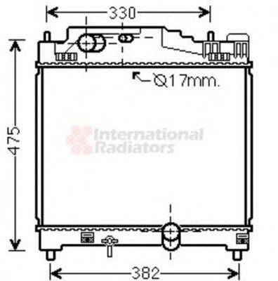 VAN WEZEL 53002501 Радіатор, охолодження двигуна