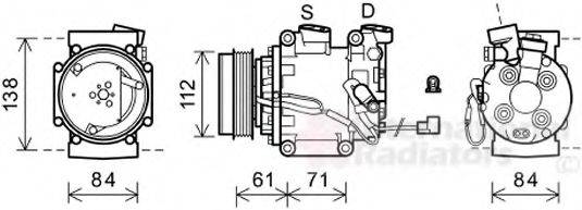 IVECO 38810-RB0-006 Компресор, кондиціонер