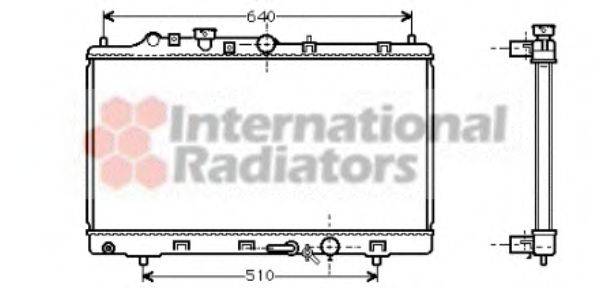 VAN WEZEL 27002154 Радіатор, охолодження двигуна