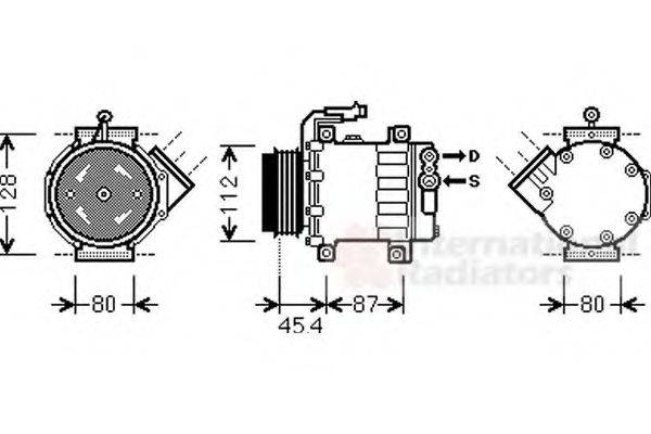 VAN WEZEL 1700K366 Компресор, кондиціонер