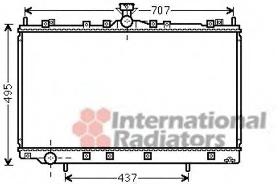 VAN WEZEL 32002215 Радіатор, охолодження двигуна