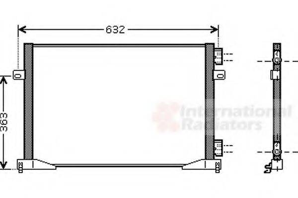 VAN WEZEL 43005400 Конденсатор, кондиціонер