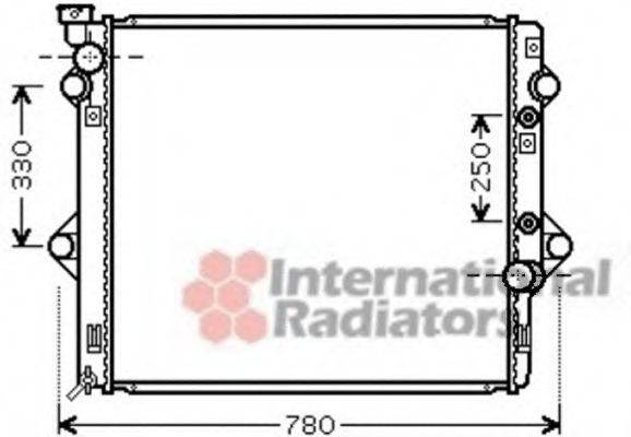 VAN WEZEL 53002478 Радіатор, охолодження двигуна