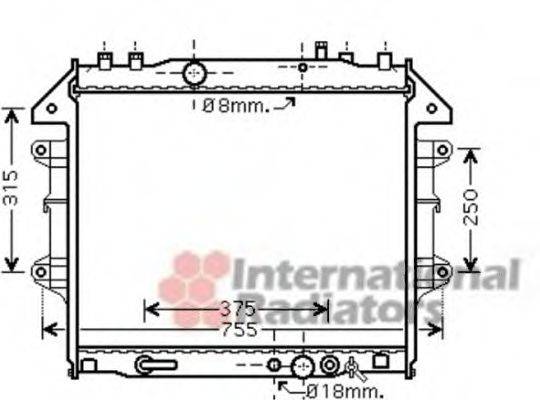 VAN WEZEL 53002496 Радіатор, охолодження двигуна