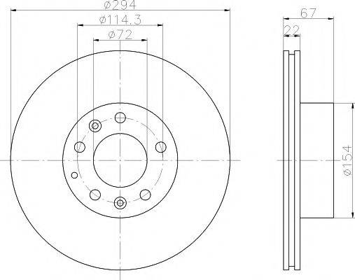 MAZDA FD013325X гальмівний диск