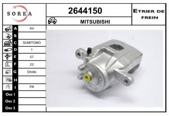 EAI 2644150 Гальмівний супорт