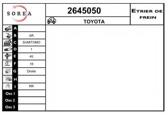 EAI 2645050 Гальмівний супорт