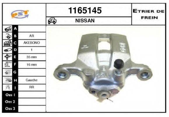 SNRA 1165145 Гальмівний супорт