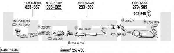 BOSAL 03897008 Система випуску ОГ