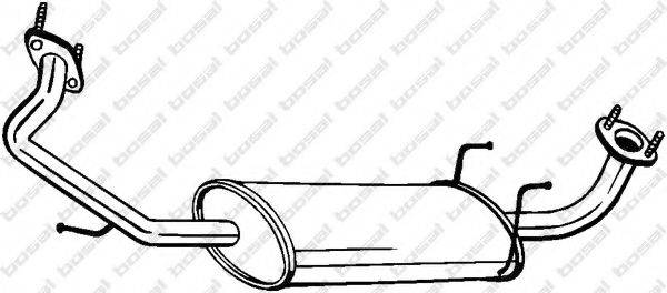 BOSAL 280183 Середній глушник вихлопних газів