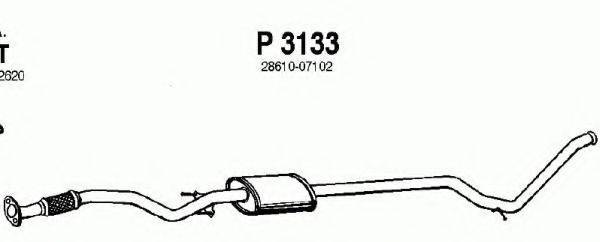 FENNO P3133 Середній глушник вихлопних газів
