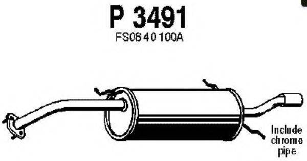 MAZDA FS03-40-100A Глушник вихлопних газів кінцевий