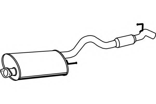 FENNO P3948 Глушник вихлопних газів кінцевий
