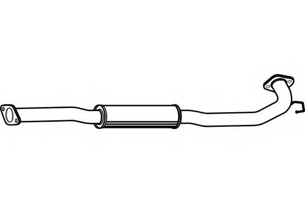 FENNO P4104 Середній глушник вихлопних газів