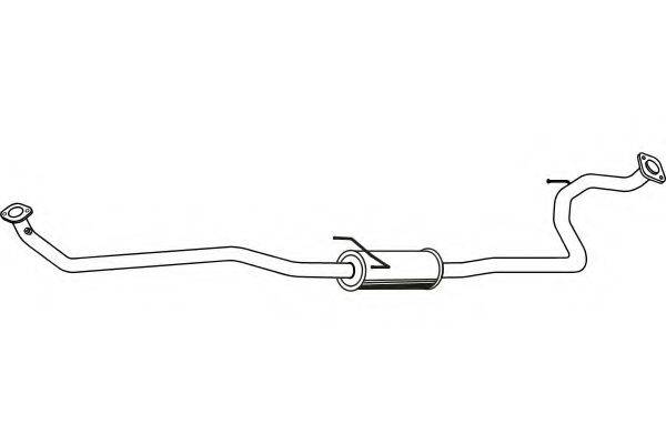 FENNO P6502 Середній глушник вихлопних газів