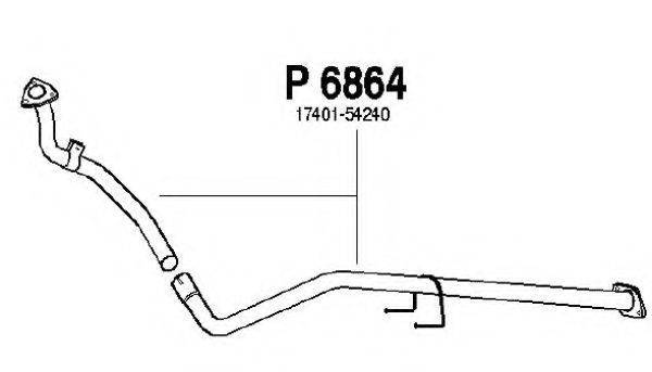 FENNO P6864 Труба вихлопного газу