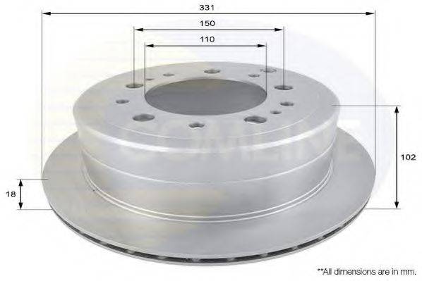 COMLINE ADC0183V гальмівний диск