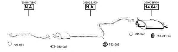 ASMET NI141700 Система випуску ОГ