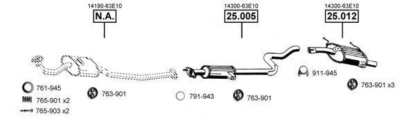 ASMET SU251600 Система випуску ОГ