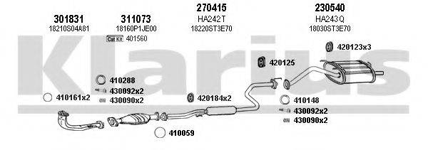 KLARIUS 420201E Система випуску ОГ