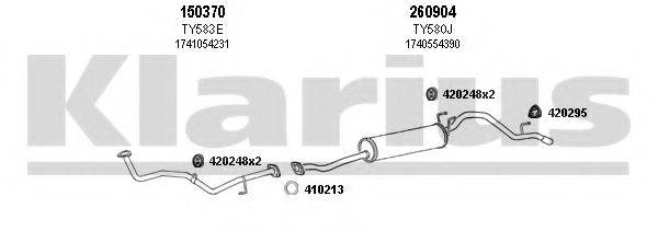 KLARIUS 900410E Система випуску ОГ