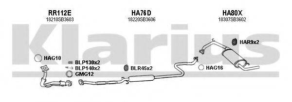 KLARIUS 420029U Система випуску ОГ