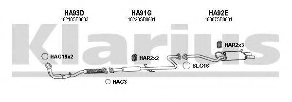 KLARIUS 420035U Система випуску ОГ