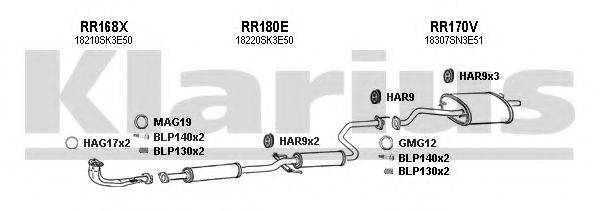 KLARIUS 420060U Система випуску ОГ