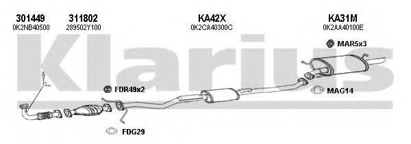 KLARIUS 500019U Система випуску ОГ