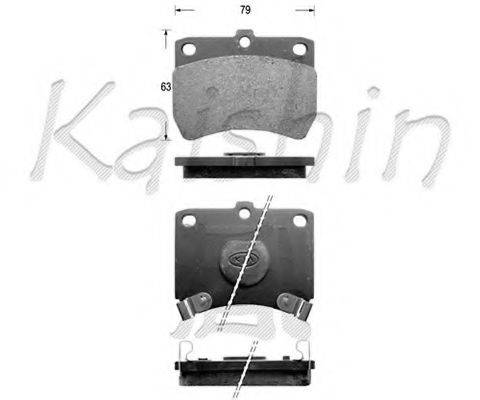 KAISHIN FK3050 Комплект гальмівних колодок, дискове гальмо