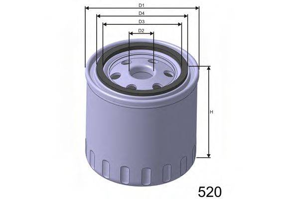 MISFAT Z182 Масляний фільтр