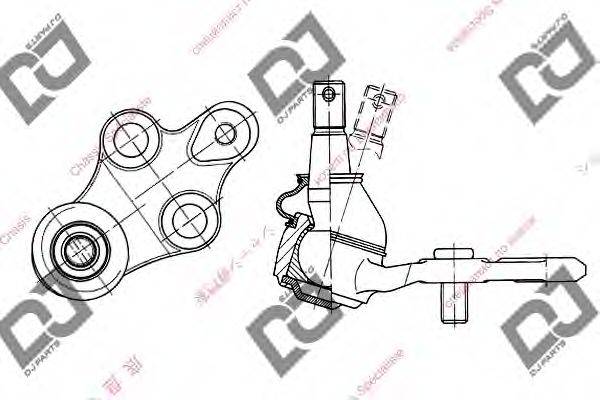 DJ PARTS DB1156 несучий / напрямний шарнір