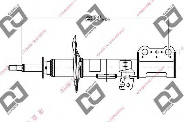 DJ PARTS DS1043GS Амортизатор