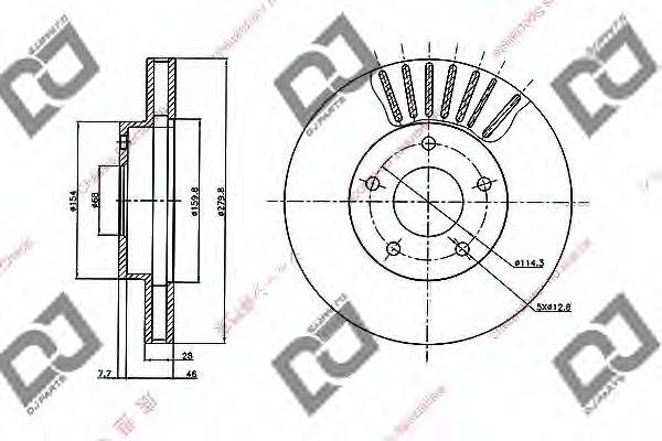 NISSAN 40206 AG020 гальмівний диск