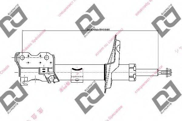 DJ PARTS DS2231GS Амортизатор