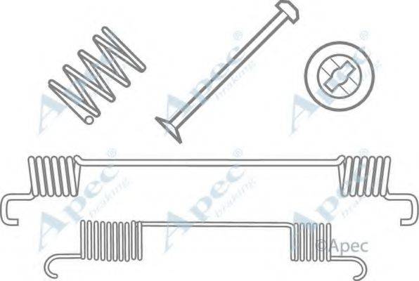 APEC BRAKING KIT2046 Комплектуючі, гальмівна колодка