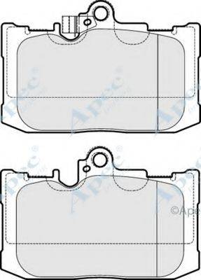 APEC BRAKING PAD1987 Комплект гальмівних колодок, дискове гальмо