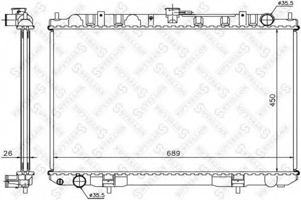 STELLOX 1025391SX Радіатор, охолодження двигуна