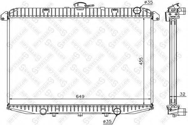 STELLOX 1025793SX Радіатор, охолодження двигуна