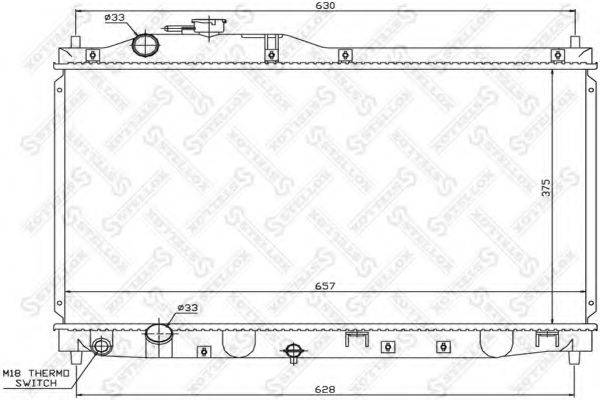 STELLOX 1026682SX Радіатор, охолодження двигуна