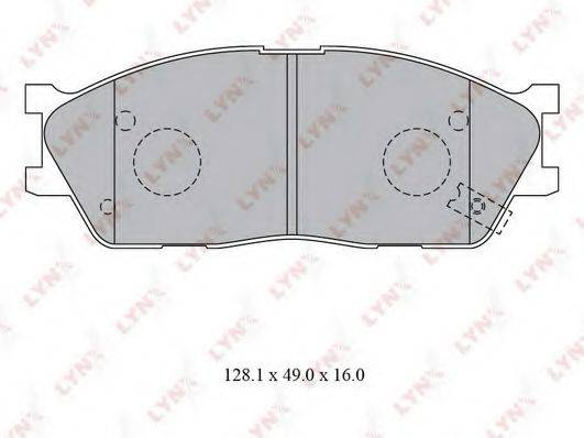 HYUNDAI 58115-FDA00 Комплект гальмівних колодок, дискове гальмо